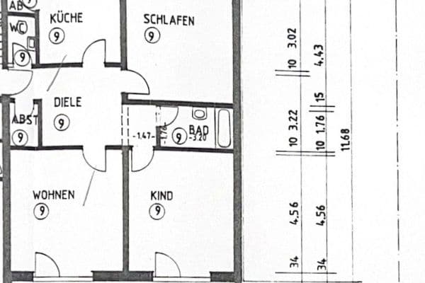 Pronájem bytu 3+1 106 m², Friedberger Str. 125, Augsburg Pronájem bytu 3+1 106 m², Friedberger Str. 125, Augsburg