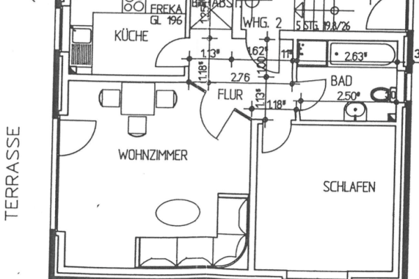Pronájem bytu 2+1 58 m², Geesthacht Pronájem bytu 2+1 58 m², Geesthacht