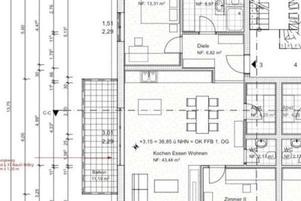 Pronájem bytu 3+1 99 m², Verbindungsweg 3, Velten Pronájem bytu 3+1 99 m², Verbindungsweg 3, Velten