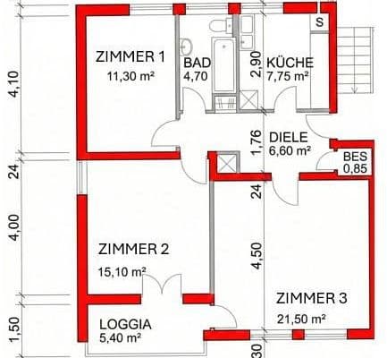 Pronájem bytu 22 m², Neusäß Steppach bei Augsburg Pronájem bytu 22 m², Neusäß Steppach bei Augsburg