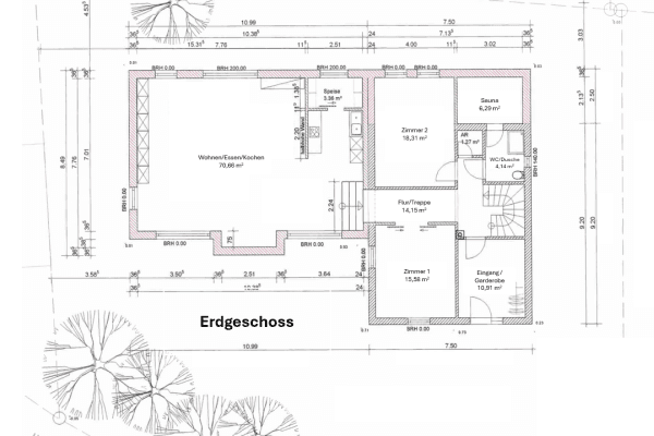 Prodej domu 202 m², pozemek 700 m², Vogelherdstraße 11, Rückersdorf Prodej domu 202 m², pozemek 700 m², Vogelherdstraße 11, Rückersdorf