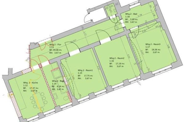 Pronájem bytu 3+1 100 m², Görlitz Pronájem bytu 3+1 100 m², Görlitz