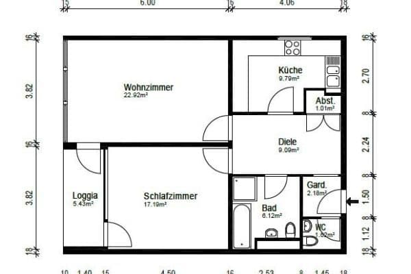 Prodej bytu 2+1 73 m², Essen Prodej bytu 2+1 73 m², Essen