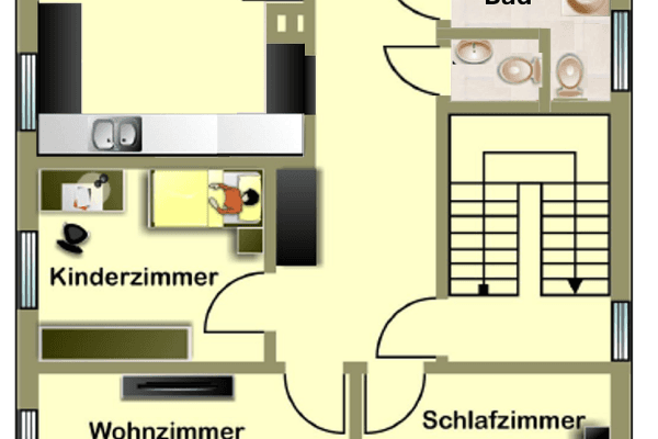 Pronájem bytu 3+1 81 m², Schifferstadt Pronájem bytu 3+1 81 m², Schifferstadt