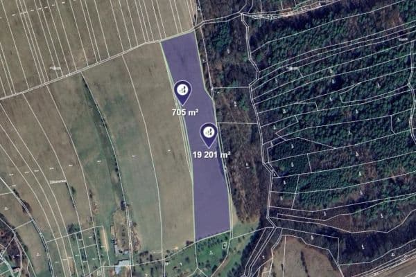 Prodej pozemku 19.906 m², Kaňovice Prodej pozemku 19.906 m², Kaňovice