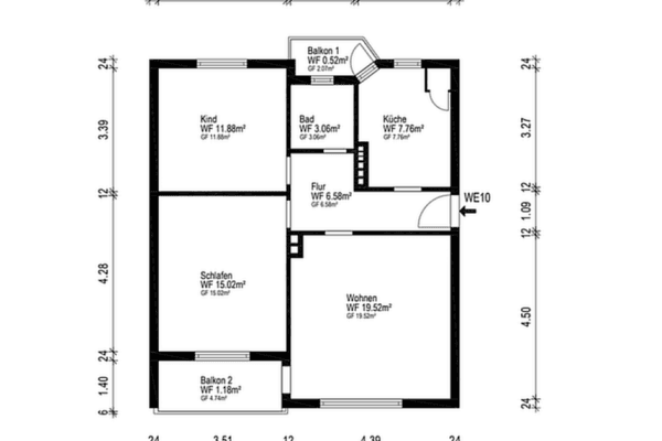 Prodej bytu 3+1 66 m², Bremerhaven, Bremen Prodej bytu 3+1 66 m², Bremerhaven, Bremen