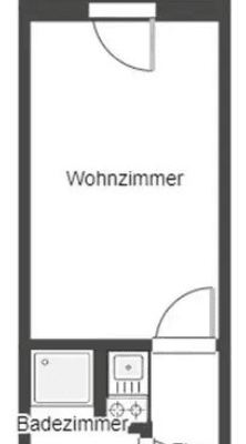 Pronájem bytu 1+1 18 m², Carl-Metz Str.2, Mannheim Pronájem bytu 1+1 18 m², Carl-Metz Str.2, Mannheim