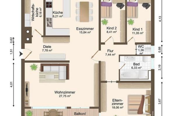 Prodej bytu 4+kk 120 m², Friedensplatz 5, Heilbronn, Bádensko-Württembersko Prodej bytu 4+kk 120 m², Friedensplatz 5, Heilbronn, Bádensko-Württembersko