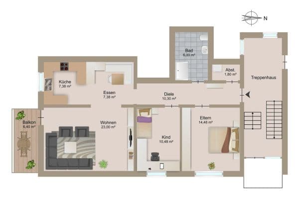 Prodej bytu 3+1 84 m², Wiesloch Prodej bytu 3+1 84 m², Wiesloch