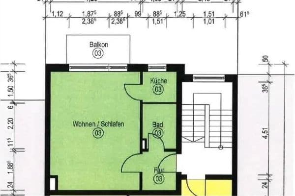 Pronájem bytu 1+1 36 m², Thiedeweg 28, Hamburg, Hamburg Pronájem bytu 1+1 36 m², Thiedeweg 28, Hamburg, Hamburg