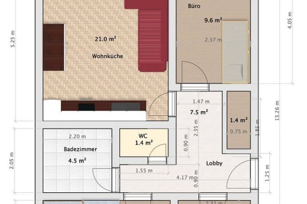 Pronájem bytu 4+1 76 m², Weissenseestr. 95, München, Bavorsko Pronájem bytu 4+1 76 m², Weissenseestr. 95, München, Bavorsko