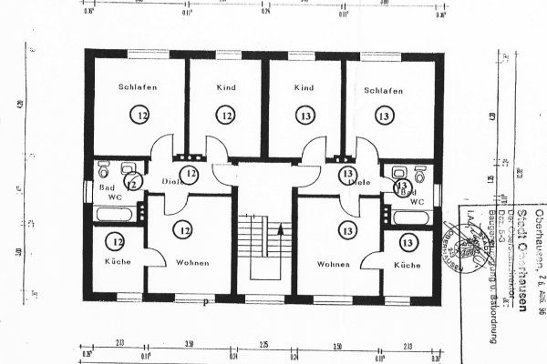 Pronájem bytu 3+kk 60 m², Pothmannsweg, Oberhausen Pronájem bytu 3+kk 60 m², Pothmannsweg, Oberhausen