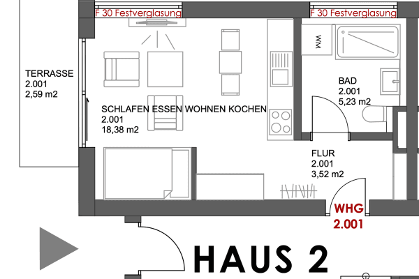 Prodej bytu 1+1 30 m², Mühlrieder Weg 2a, Schrobenhausen, Bavorsko Prodej bytu 1+1 30 m², Mühlrieder Weg 2a, Schrobenhausen, Bavorsko