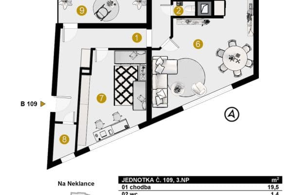 Prodej bytu 3+kk 110 m², Nad Koulkou, Praha Prodej bytu 3+kk 110 m², Nad Koulkou, Praha
