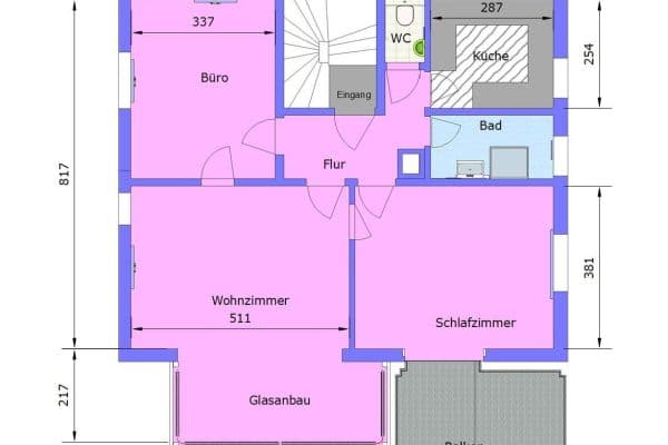 Pronájem bytu 3+1 87 m², Stuttgart, Bádensko-Württembersko Pronájem bytu 3+1 87 m², Stuttgart, Bádensko-Württembersko