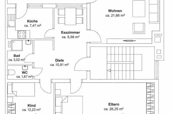 Prodej bytu 3+1 100 m², Wuppertal Prodej bytu 3+1 100 m², Wuppertal