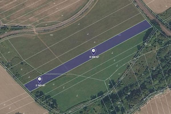 Prodej pozemku 2.663 m², Krupá Prodej pozemku 2.663 m², Krupá