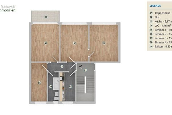 Pronájem bytu 4+1 75 m², Neue Burgkemnitzer Str. 53, Muldenstein Pronájem bytu 4+1 75 m², Neue Burgkemnitzer Str. 53, Muldenstein