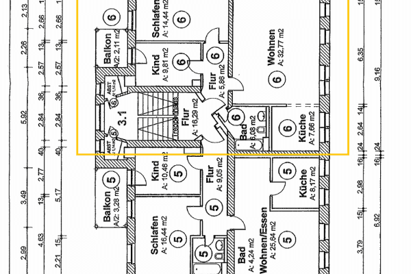 Pronájem bytu 3+1 80 m², Humboldtstraße 9, Chemnitz, Sasko Pronájem bytu 3+1 80 m², Humboldtstraße 9, Chemnitz, Sasko