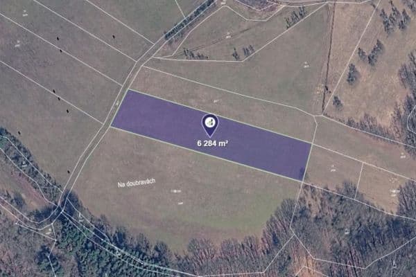 Prodej pozemku 6.284 m², Vyskeř Prodej pozemku 6.284 m², Vyskeř