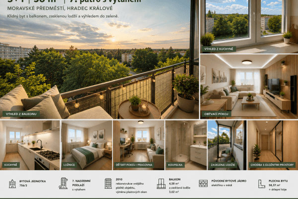 Prodej bytu 3+1 64 m², Severní, Hradec Králové, Královéhradecký kraj Prodej bytu 3+1 64 m², Severní, Hradec Králové, Královéhradecký kraj
