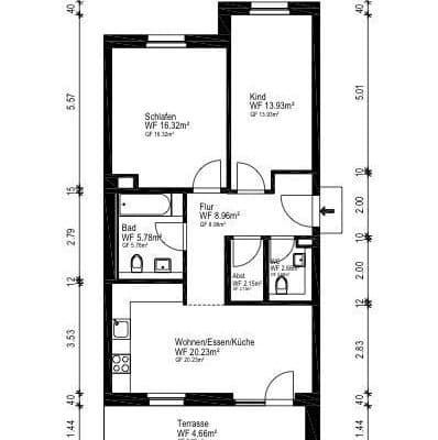 Pronájem bytu 3+1 75 m², Torfstecherweg 54, Hamburg Pronájem bytu 3+1 75 m², Torfstecherweg 54, Hamburg