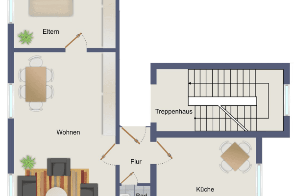 Pronájem bytu 2+1 74 m², Bebelstraße 228, Oberhausen Pronájem bytu 2+1 74 m², Bebelstraße 228, Oberhausen