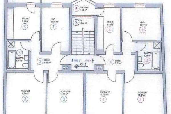 Prodej bytu 3+1 65 m², Grolmannstraße 17, Erfurt, Durynsko Prodej bytu 3+1 65 m², Grolmannstraße 17, Erfurt, Durynsko