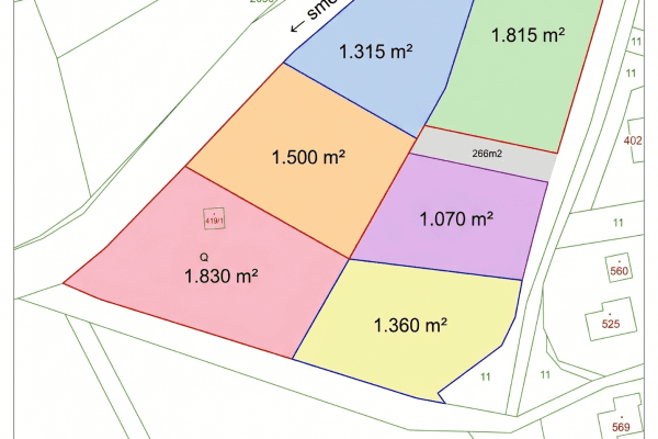 Prodej pozemku 1.070 m², Držková Prodej pozemku 1.070 m², Držková