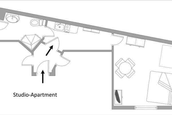 Pronájem bytu 1+1 40 m², Hohenlohestrasse 75, Bad Wildbad Pronájem bytu 1+1 40 m², Hohenlohestrasse 75, Bad Wildbad