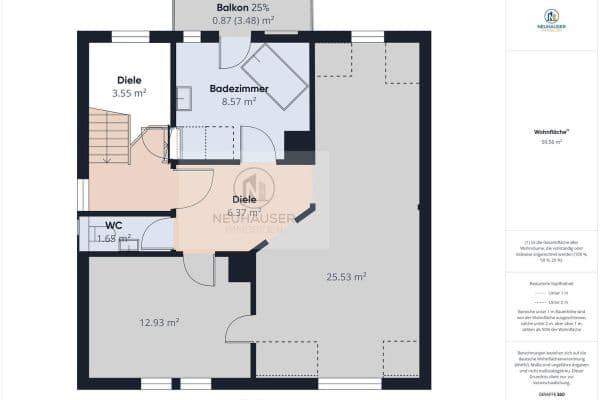 Pronájem bytu 2+1 60 m², Großglocknerstrasse 73, Stuttgart Untertürkheim Pronájem bytu 2+1 60 m², Großglocknerstrasse 73, Stuttgart Untertürkheim