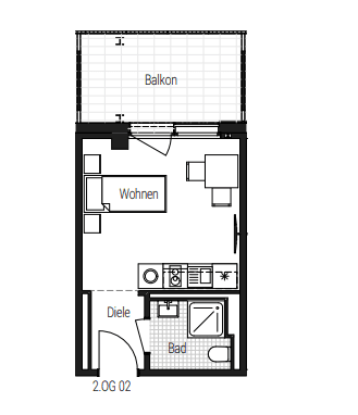 Pronájem bytu 1+1 25 m², Steinbühler Straße 4-6, Nürnberg, Bavorsko Pronájem bytu 1+1 25 m², Steinbühler Straße 4-6, Nürnberg, Bavorsko