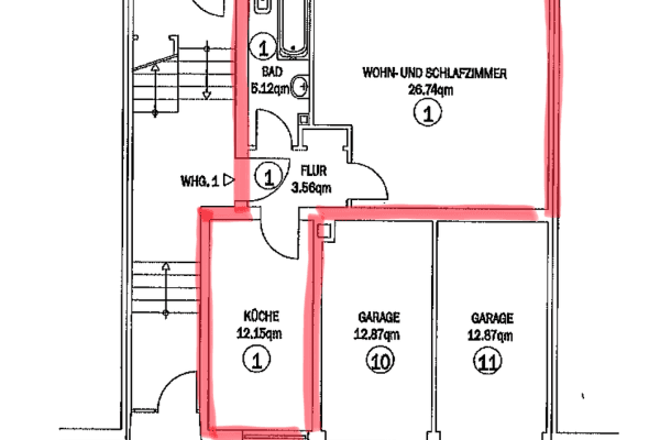 Pronájem bytu 1+1 49 m², C3 11, Mannheim, Bádensko-Württembersko Pronájem bytu 1+1 49 m², C3 11, Mannheim, Bádensko-Württembersko