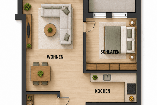 Prodej bytu 2+1 45 m², Laichingen Prodej bytu 2+1 45 m², Laichingen