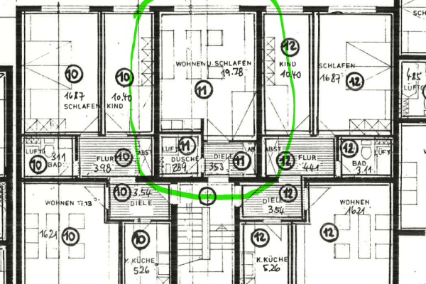 Pronájem bytu 1+1 26 m², Oberhausen Pronájem bytu 1+1 26 m², Oberhausen