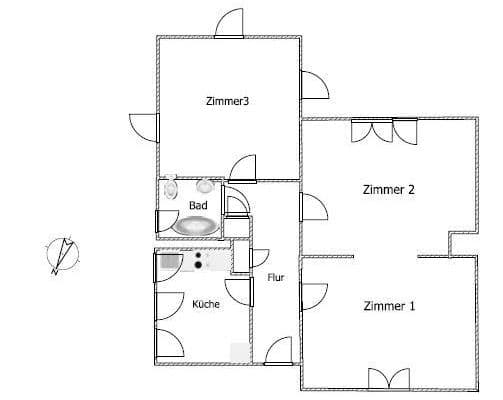 Pronájem bytu 3+1 56 m², Antoninusstraße 39, Frankfurt am Main Pronájem bytu 3+1 56 m², Antoninusstraße 39, Frankfurt am Main
