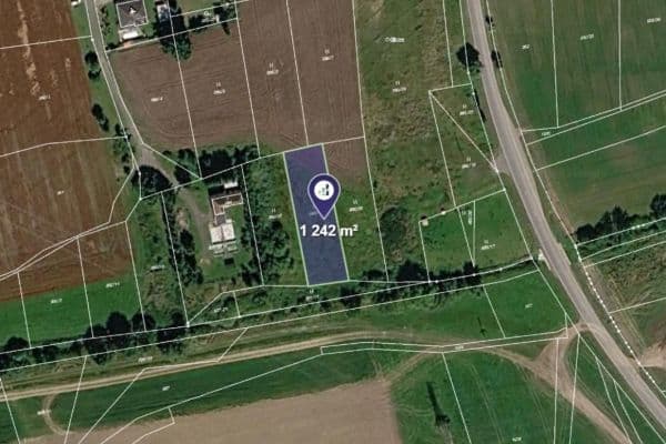 Prodej pozemku 1.242 m², Osek Prodej pozemku 1.242 m², Osek