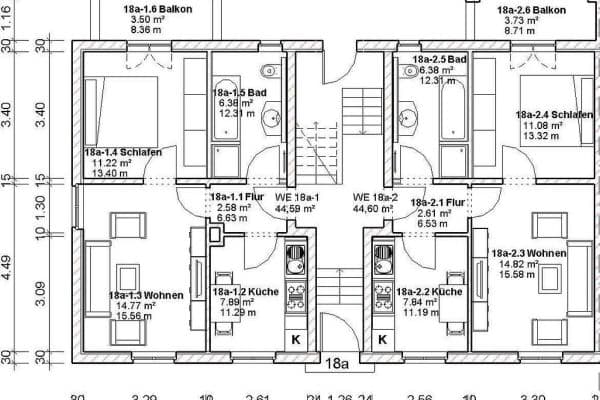 Pronájem bytu 2+1 45 m², Taucha Pronájem bytu 2+1 45 m², Taucha