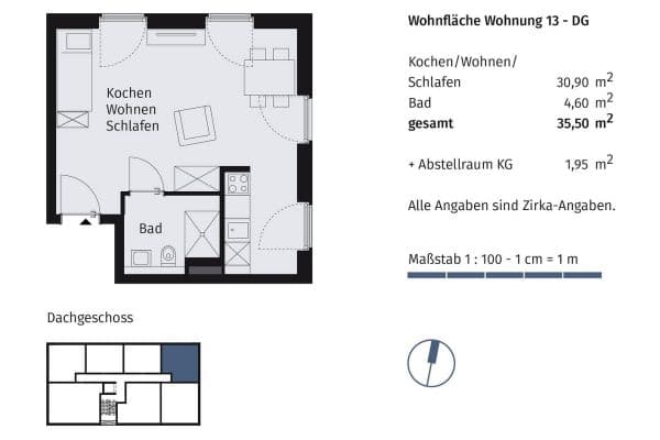 Pronájem bytu 2+1 36 m², Richard-Tauber-Straße 3, München, Bavorsko Pronájem bytu 2+1 36 m², Richard-Tauber-Straße 3, München, Bavorsko