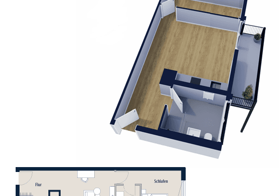 Pronájem bytu 2+kk 54 m², München, Bavorsko Pronájem bytu 2+kk 54 m², München, Bavorsko