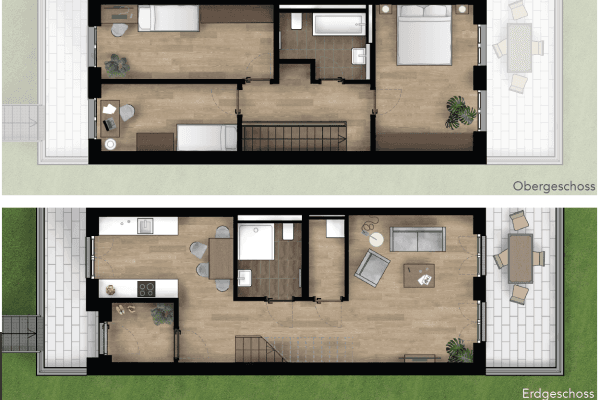 Pronájem bytu 3+1 84 m², Kleine Gasse 1-3, Schorfheide, Braniborsko Pronájem bytu 3+1 84 m², Kleine Gasse 1-3, Schorfheide, Braniborsko