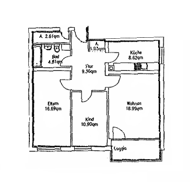 Prodej bytu 3+1 73 m², Heusenstamm Prodej bytu 3+1 73 m², Heusenstamm