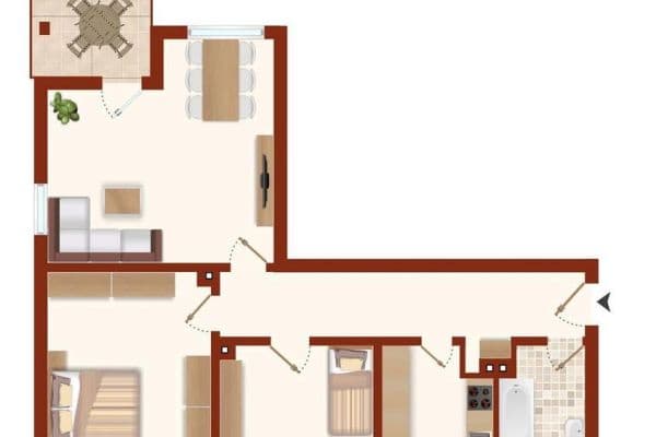 Prodej bytu 3+1 76 m², Bensheim Prodej bytu 3+1 76 m², Bensheim