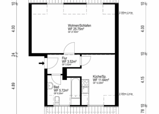 Prodej bytu 2+1 48 m², Köln, Severní Porýní-Vestfálsko Prodej bytu 2+1 48 m², Köln, Severní Porýní-Vestfálsko