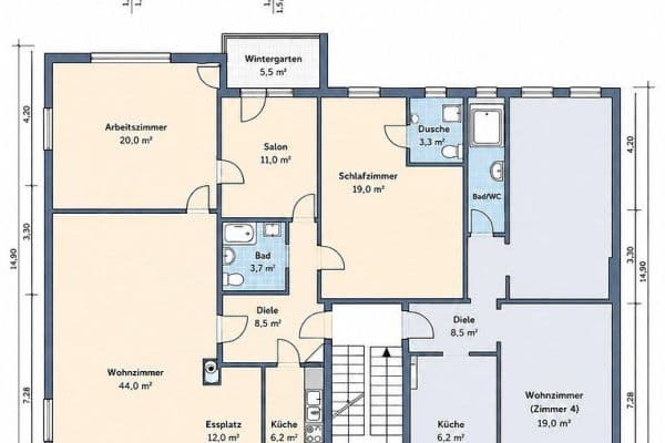 Prodej bytu 4+1 121 m², Eisenstraße 11, Düsseldorf Prodej bytu 4+1 121 m², Eisenstraße 11, Düsseldorf