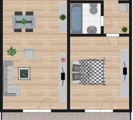 Pronájem bytu 2+1 58 m², Passau, Bavorsko Pronájem bytu 2+1 58 m², Passau, Bavorsko