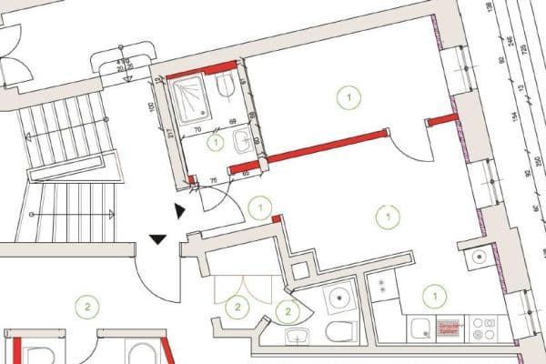 Pronájem bytu 1+kk 32 m², Leipzig Pronájem bytu 1+kk 32 m², Leipzig