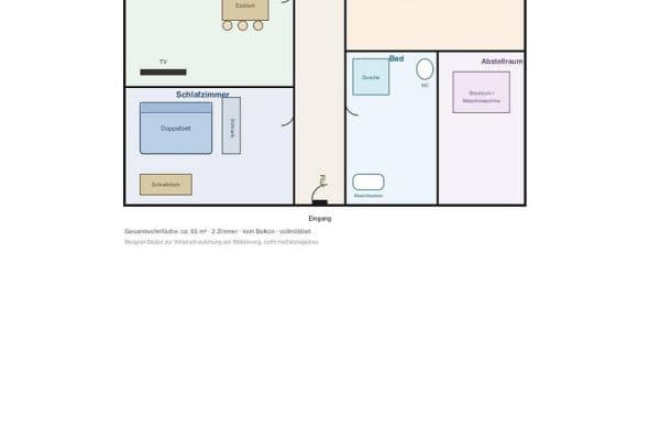 Pronájem bytu 2+1 55 m², Finkenwerder, Hamburg Pronájem bytu 2+1 55 m², Finkenwerder, Hamburg