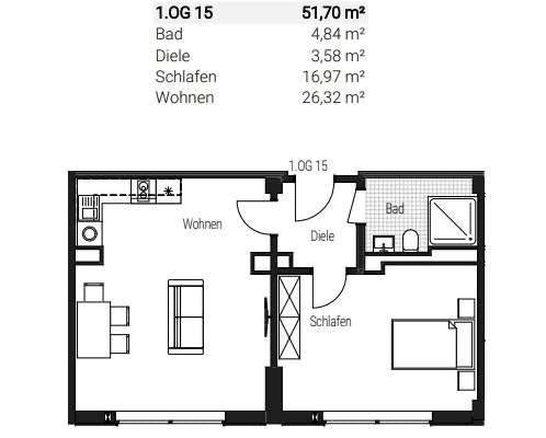 Pronájem bytu 2+1 52 m², Steinbühler Str. 4-6, Nürnberg, Bavorsko Pronájem bytu 2+1 52 m², Steinbühler Str. 4-6, Nürnberg, Bavorsko