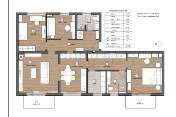 Prodej bytu 4+1 130 m², Heerstr. 76, Berlin, Berlín Prodej bytu 4+1 130 m², Heerstr. 76, Berlin, Berlín